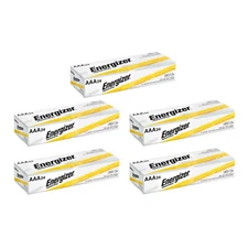 120 Energizer Industrial AAA Alkaline Batteries (EN92, LR03)