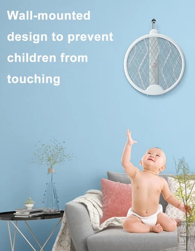 5IN1 Electric Mosquito Zapper Fly Insect Killer Bug Swatter Rechargeable Racket - Picture 5 of 10