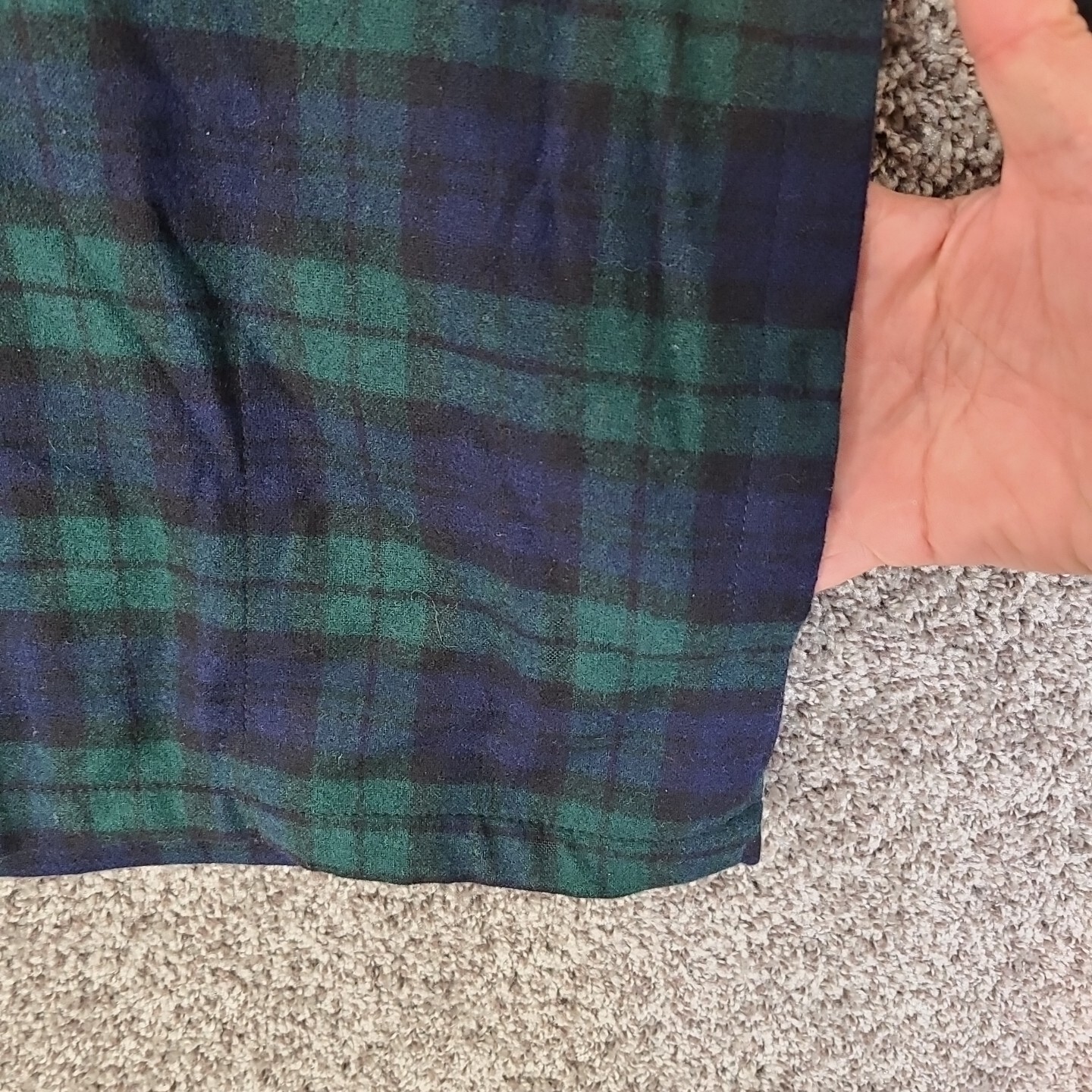 Pendleton Jacket Mens Medium Blue Green Plaid Woo… - image 3