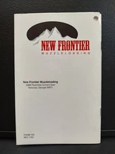 New Frontier Muzzleloader Warranty Information Booklet Form 104 - 2003 Rev 7/03