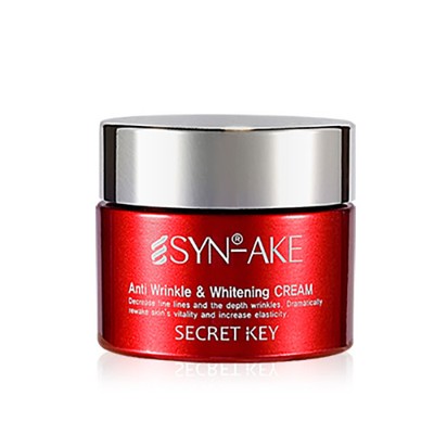 Secret key syn-ake Крем для лица с пептидом змеин. яда syn-ake anti wrinkle&whitening Cream 50г (8809305990595)