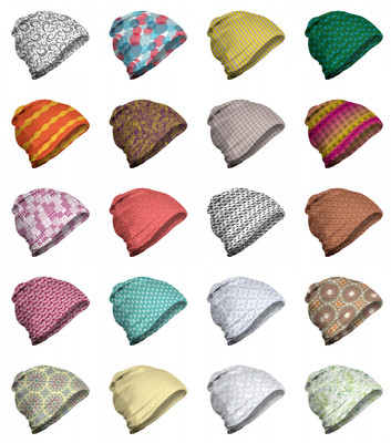 Ambesonne Abstract Modern Unisex Beanie for Hiking Trekking Outdoor Clothing
