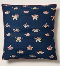 RALPH LAUREN LINDEN FLORA PLEAT MULTI COLOR BLUE DECO PILLOW 20  sq NWT 215