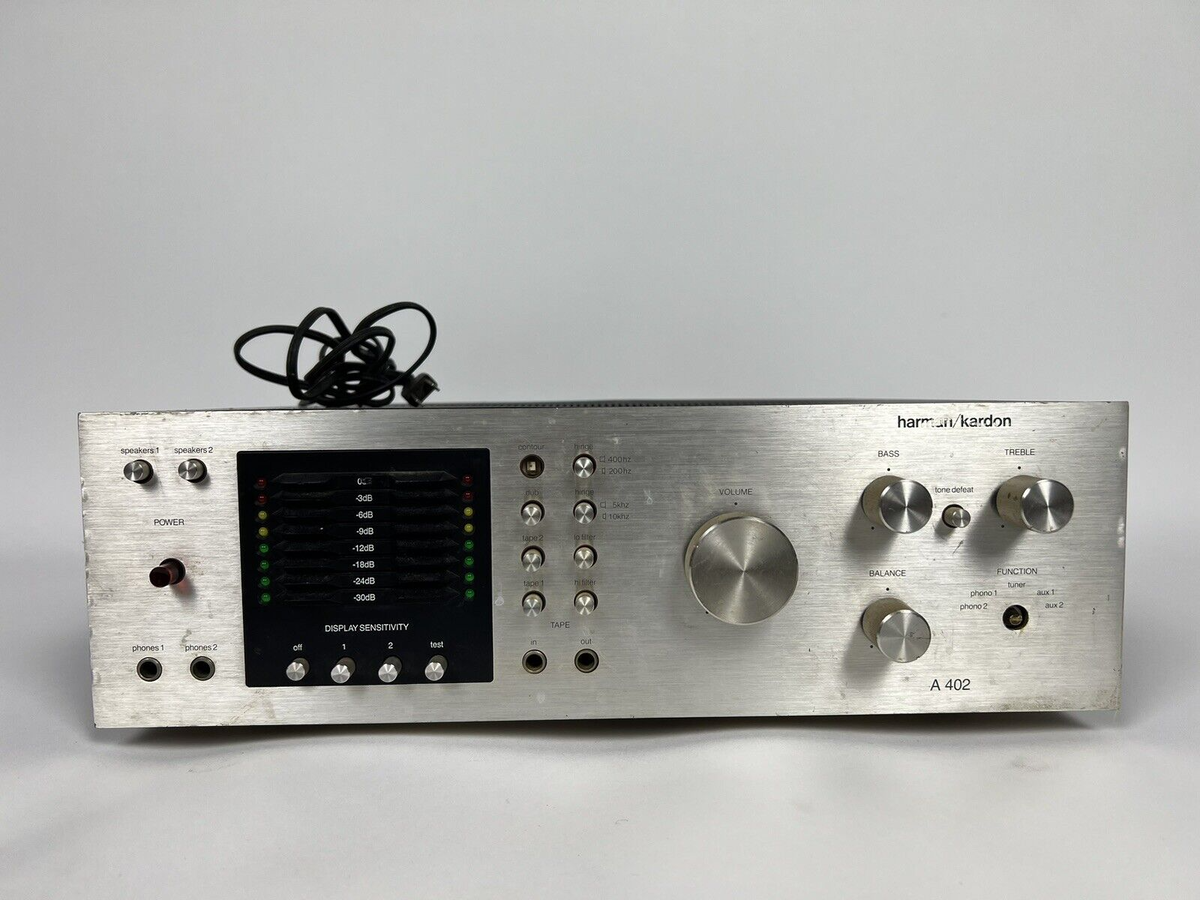 Harman Kardon A 402 Vintage Integrated Amplifier Dual Mono Harman Kardon A 402 Vintage Integrated Amplifier Dual Mono