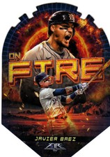 2022 Topps Fire Baseball  On Fire #EF-22 JAVIER BAEZ 