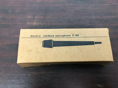 Microphone Cardioïde Vintage Sony F-98 Avec Support Dans