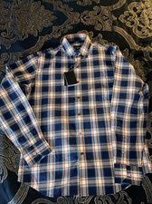 BUGATCHI MENS  Classic Fit SQUARE  SHIRT M NWT 149