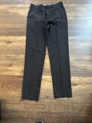 Haggar Premium Comfort Black Dress Pants Slim Fit Men Size 32x34 EUC | eBay