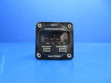 Beech 95-B55 Baron Davtron Chromometer w/ Connector 28v M877 WARRANTY (0125-111)