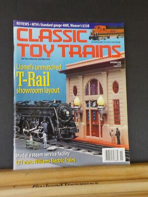 Classic Toy Trains 1998 November Steam Service Facility T-Rail Showroom Layout