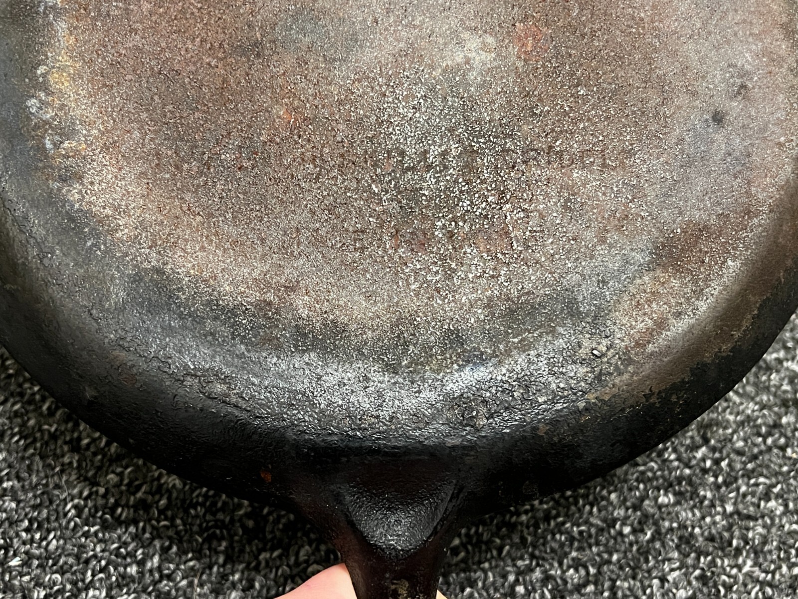 Wagner Ware 11" Cast Iron Skillet Griddle (Warped) Made In The USA