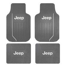 Floor Mats Oem Jeep Factory Logo Front Rear Rubber Liners Gray Weather Slush Floor Mats Oem Jeep Factory Logo Front Rear Rubber Liners Gray Weather Slush