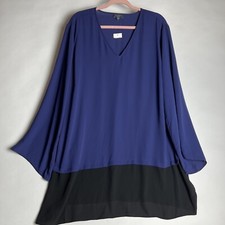 The Limited Collection Color Block Shift Dress 2X 
