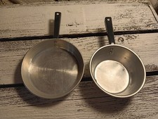 Two Vintage Toy Aluminum Pans