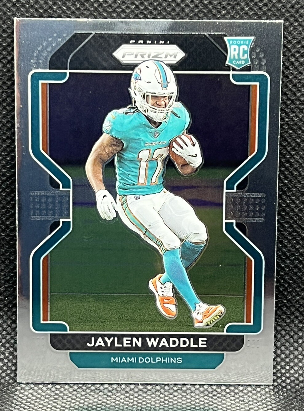 2021 Prizm Jaylen Waddle #338 Base Rookie Card Miami Dolphins RC