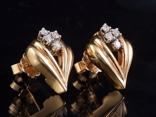Feine Brillant Ohrstecker ca. 0,18ct 5,7g 750/- Rosegold - Bild 2 von 7