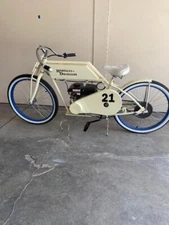 Motor Cycle This is a Replica of a 1916 Harley Davidson Board Track Racer.