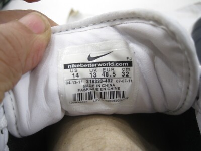 Nike 2014年モデル AUTHENTIC Lサイズ 2011 Nike Sweet Classic Leather 318333 402 blue white MEN Size 14