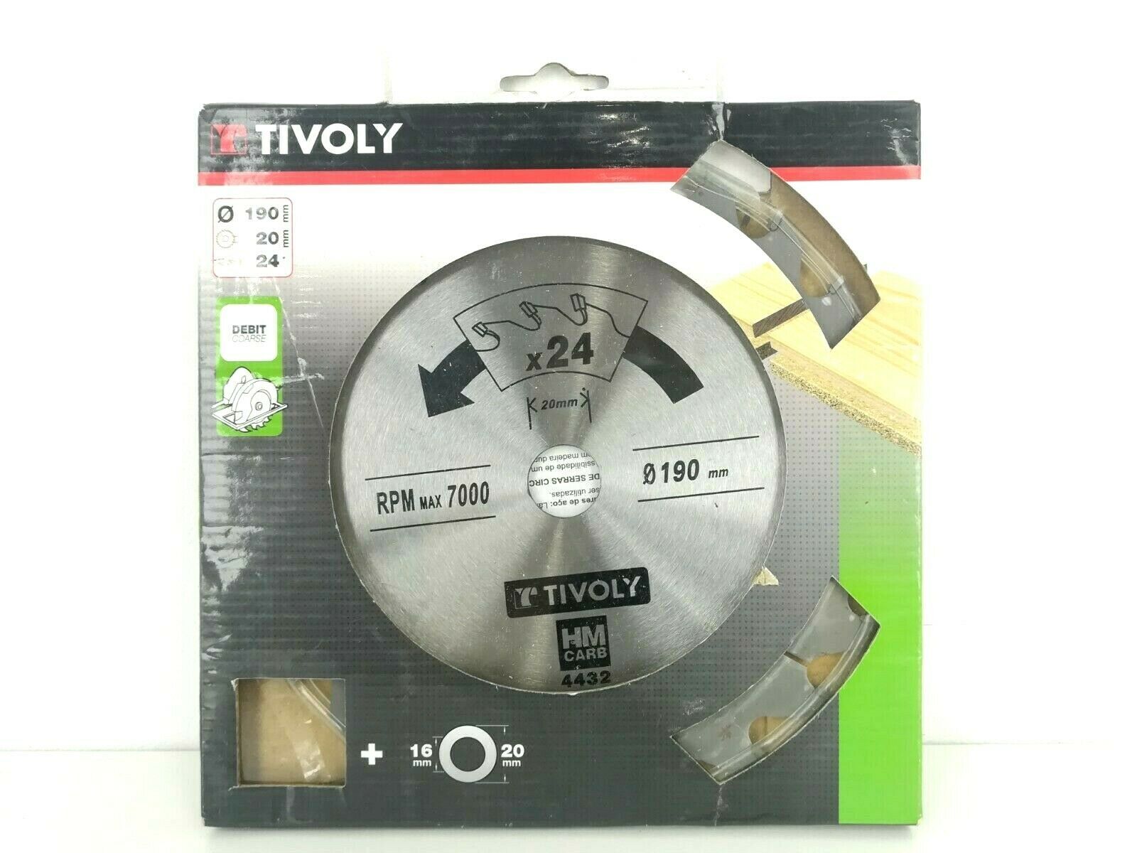 TIVOLY HM CARB Disc 4432 x24 190MM 24 DENTI (Nuovo)