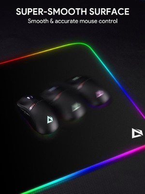 Tappetino Mouse Gaming RGB Realky XXL - 900x400mm, 14 Modalità Luce, USB - Foto 9