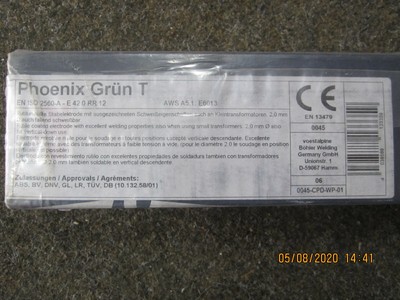 Böhler Phoenix Blau Stabelektroden – 2 Mm Durchmesser, 250 Mm Länge, 400 Stück, Rutil-Cellulose Umhüllt