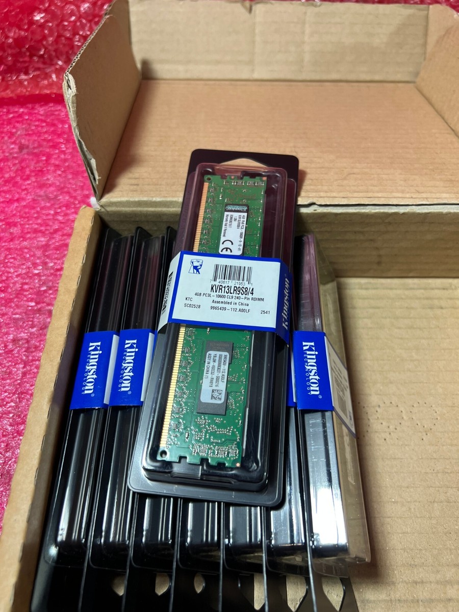 LOT 8 Kingston PC3-10600 4 GB DIMM 1333 KVR13LR9S8/4 | eBay