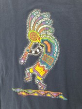 KOKOPELLI INDIAN T-Shirt Canyon de Chelly Grand Canyon Made in USA Large