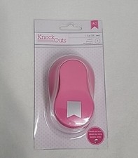 American Crafts Knock Outs Punch 1.5 Inch Banner Scrapbooking Planner Paper