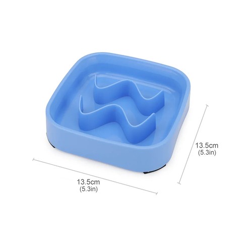 Pet Slow Feeder Dog Cat Bowl Food Slow Interactive Eating Feeding Dish Free🚢 - Picture 11 of 20