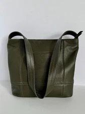 the sak leather handbag olive Green 