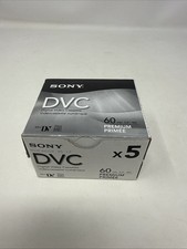 Sony DVC Digital Video Cassette Premium 60 LP:90 Mini DV Lot of 5 New  Sealed