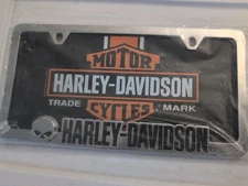 Harley Davidson Metal License Plate Frame Cars Trucks Chroma Graphics /Skull