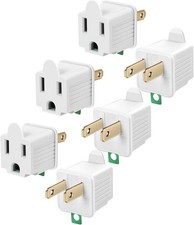 2 to 3 Prong Grounding Plug Outlet Adapter