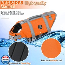 EMUST Dog Life Jacket, Dogs Life Vests for Swimming, Beach Boating with High ...