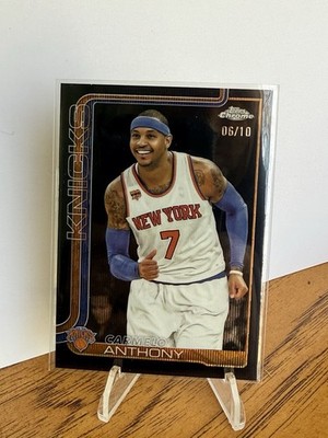 Topps Chrome Basketball 2025-26 Carmelo Anthony 06/10 Black