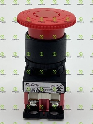 New   AR22V2R-02R Switch Emergency Stop N.C. DPST   Button  *cc