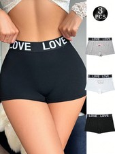 3er Pack Damen Baumwollunterwäsche mit Liebesmotiven, bequem bei Billig24