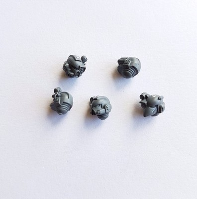 Space Marine Devastator Squad Heads (x5) Bits - Warhammer 40k Adeptus Astartes