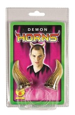 Rubie's Demon Horns on Clear Band for Adults, Unisex Costume Accessory
