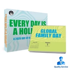 Trends International 2026 Celebrate Daily Day-at-a-Time 6.12"x5.37" Box Calendar