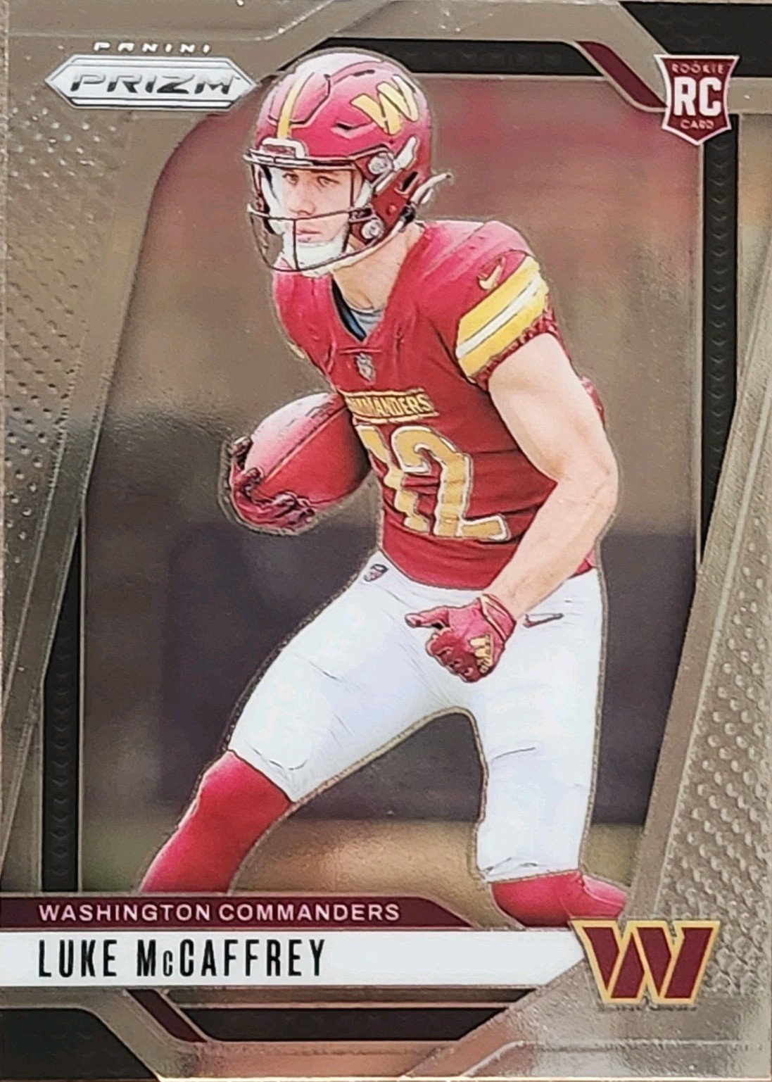 2024 Panini Prizm RC Silver Prizm #367 - Luke McCaffrey - Washington Commanders 