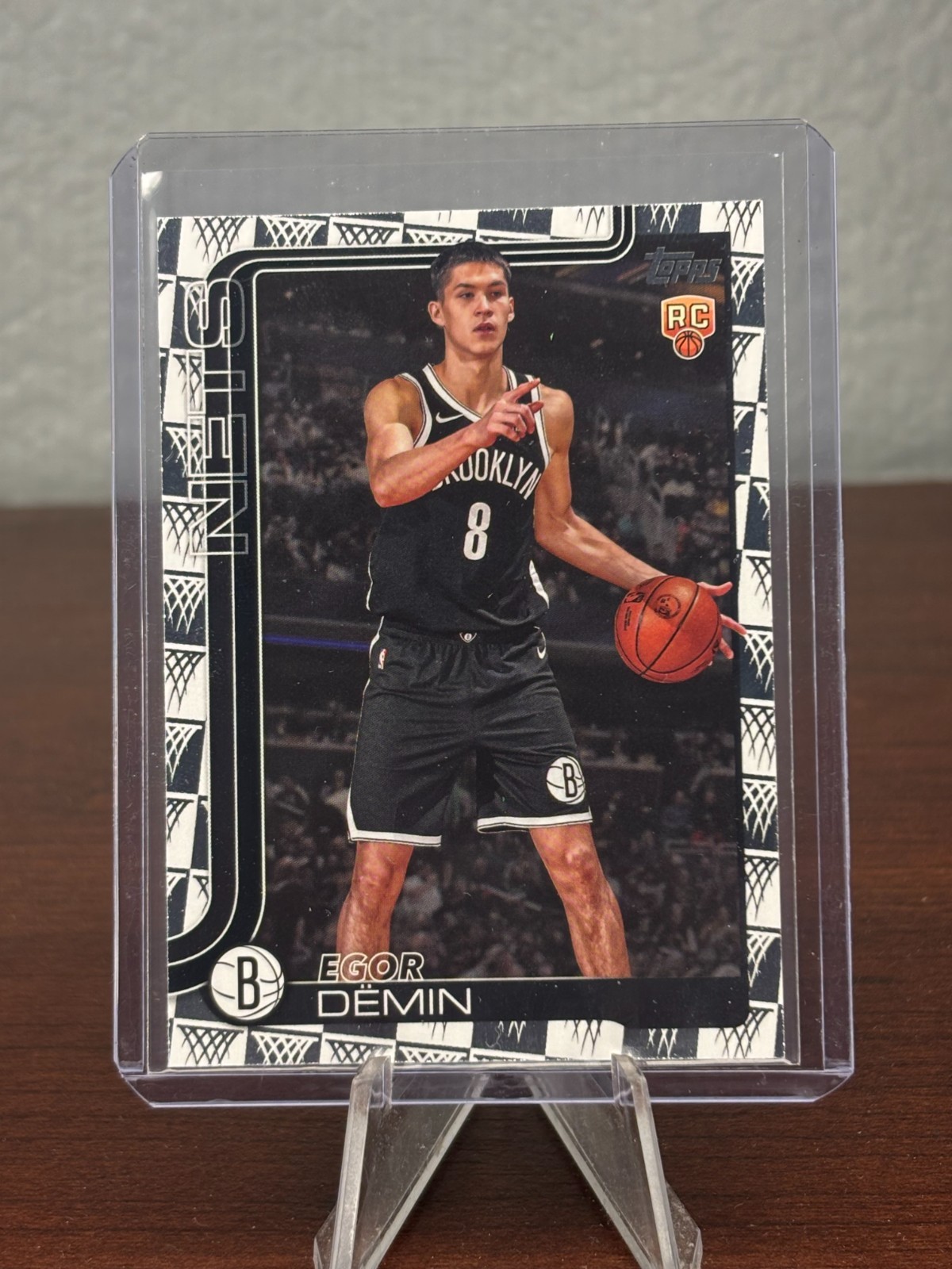 2025-26 Topps Hoop Border #208 EGOR DEMIN ROOKIE RC BROOKLYN NETS