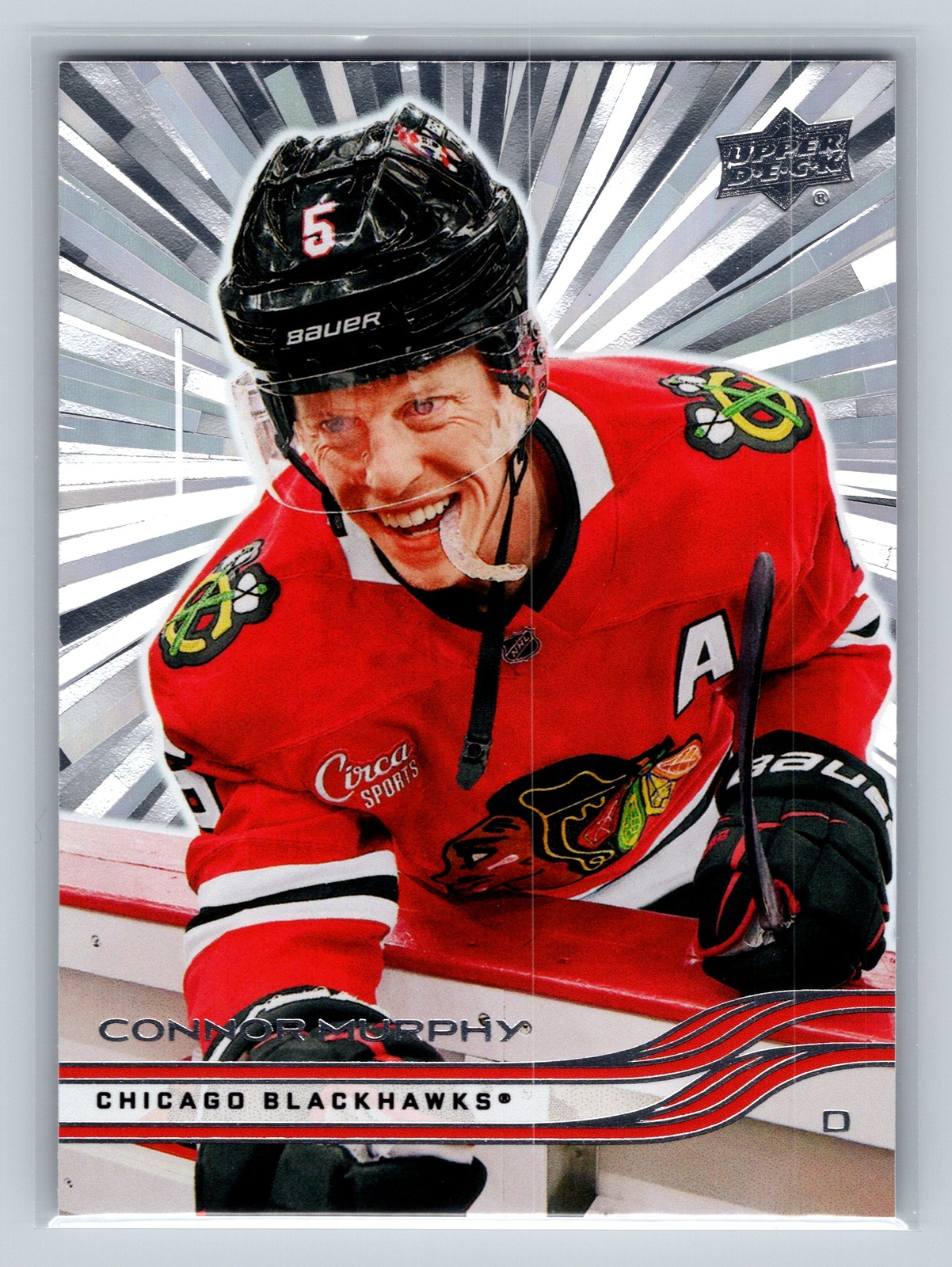 2025-26 Upper Deck Series 1 Outburst CONNOR MURPHY #36 Outburst Blackhawks