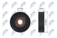 NTY Spannrolle, Keilrippenriemen RNK-ME-000