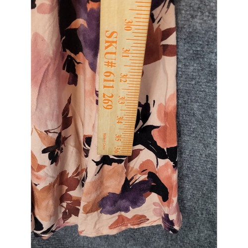 Torrid Super Soft Peach Floral V Neck Short Sleeve Casual Plus Size XL Dress - Picture 4 of 9
