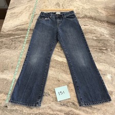 Children  s Place Boys Size 10 Bootcut Blue Denim Jeans Adjustable Waist