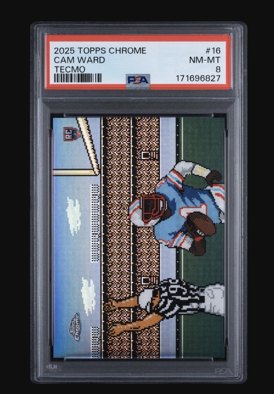 2025 TOPPS CHROME TECMO #16 CAM WARD PSA 8 1:40 ODDS READ DESCRIPTION 