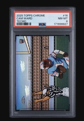 2025 TOPPS CHROME TECMO #16 CAM WARD PSA 8 1:40 ODDS READ DESCRIPTION 