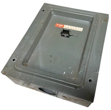 Federal Pacific Electric 10200 Circuit Breaker Enclosure w/ Breaker 200A
