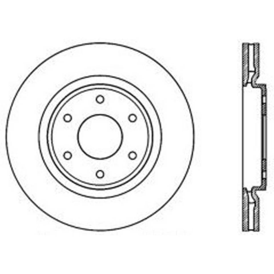 SET-CE121-42002-2 Centric 2-Wheel Set Brake Discs Front for Datsun 210 510 200SX - Image 3 of 4